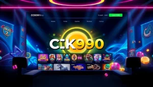 CK999 online casino homepage featuring sleek design and engaging gaming visuals, emphasizing gambling and entertainment features.