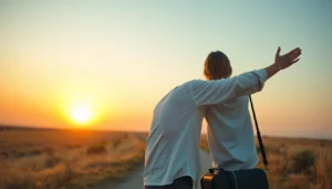Affrontare un cambiamento con serenità e determinazione in un paesaggio ispiratore