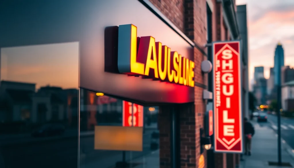 Professional sign company in Louisville creating eye-catching business signs with modern LED lighting and durable materials.