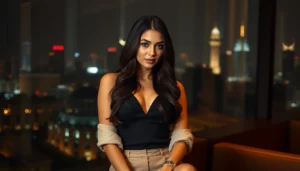 Elegant Bangalore Escort walking confidently, showcasing professionalism and allure, perfect for attracting discerning clients in Bangalore.