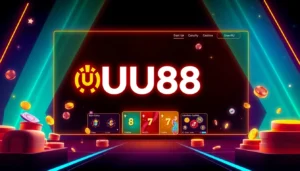 Exclusive visuals showcasing the UU88 online casino interface with secure access, highlighting safety and entertainment through vivid, engaging graphics for users seeking reliable gaming experiences.