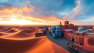 Experience unforgettable moments on a 15 days tour in Morocco with scenic desert and historic city views.