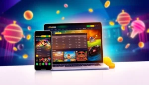 Lotus365 online betting platform showcasing live cricket and casino games on mobile devices, emphasizing trust and seamless experience for Indian users