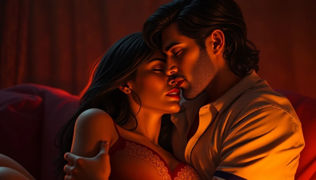 High-quality NSFW AI generated scene depicting intimate moments with realistic textures and emotional depth, optimized for accessibility.