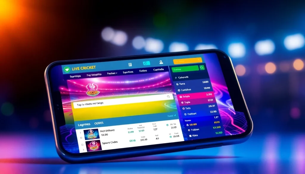 Reddy Anna Book online sports betting platform showcasing live cricket odds and betting options on a user-friendly interface