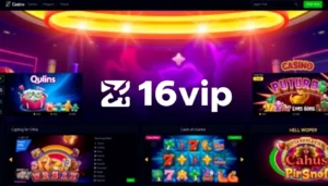 z16vip online casino platform showcasing engaging games and sleek interface for seamless experience