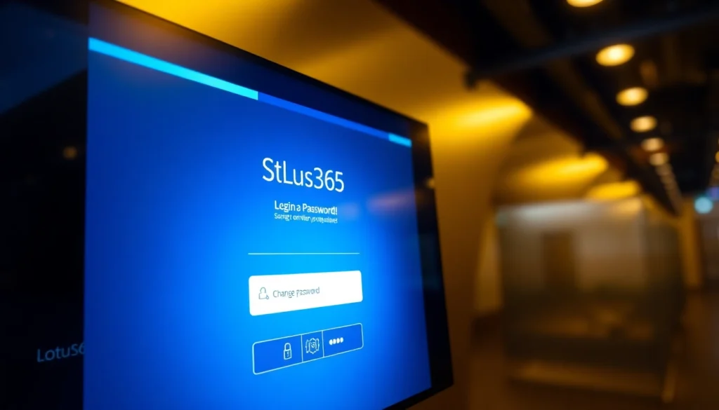 Lotus365 user login screen showcasing secure change password process with modern interface design.