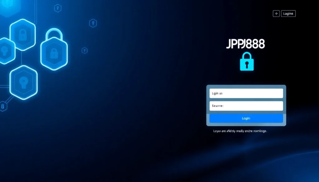 jp368 login page with secure connection and modern encryption symbols, ensuring quick access for users.