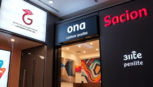 Professional signage and interior design company creating eye-catching storefront signs and