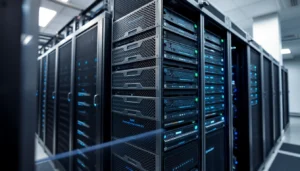 High-quality image showcasing a professional server refurbished with enterprise-grade hardware