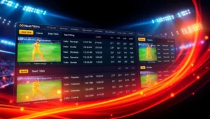 Cricbet99 online sports betting platform showing live cricket matches and betting options for users