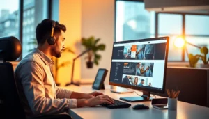 Professional web developer optimizing website development strategies with cutting-edge tools