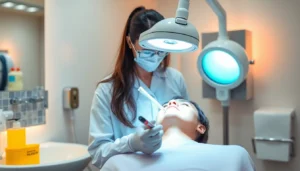 Professional team performing using advanced equipment to ensure hygiene and efficiency in