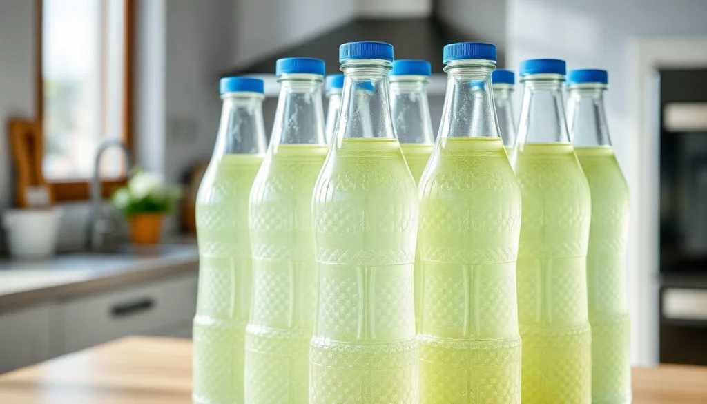 High-quality pet sise bottles in a well-lit setting highlighting clarity and durability for