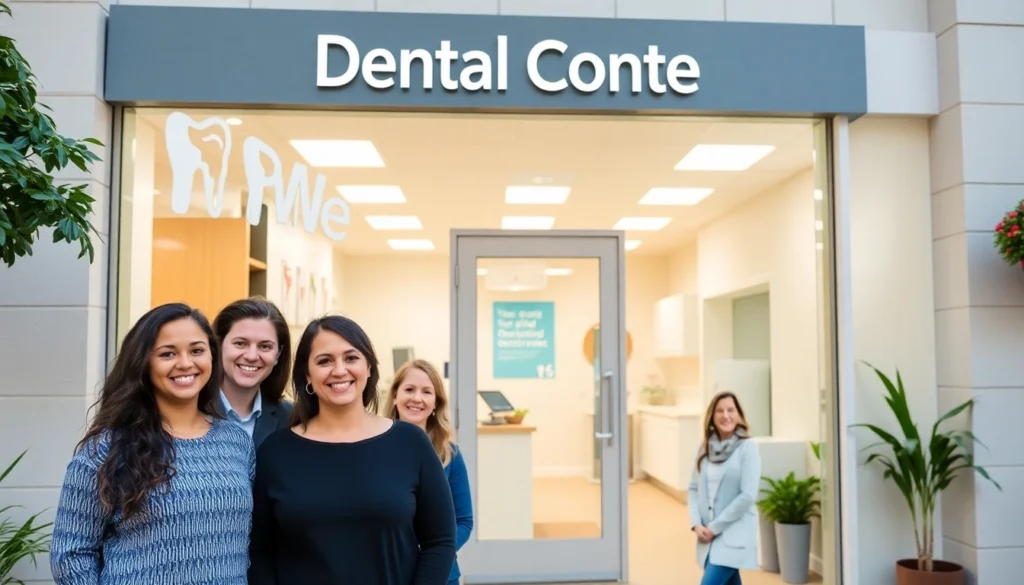 Bright and welcoming Ventura Bright Dental clinic with smiling patients in a modern environment