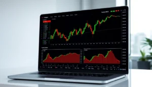 Trading view platform showcasing detailed market charts and trading tools for traders and investors.
