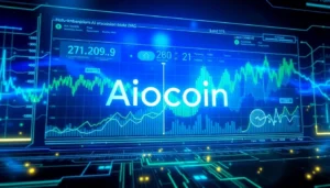 Aicoin cryptocurrency analysis chart displaying real-time data and market trends for investors
