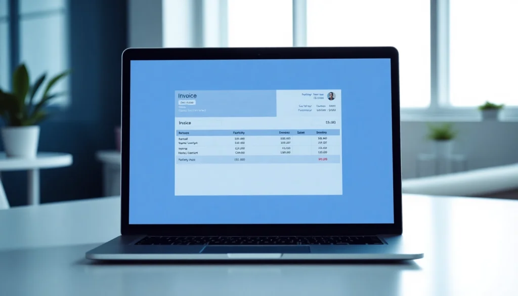 Professional invoice genertor software creating a customized invoice quickly and easily for