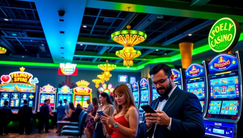 Hengongbet online casino platform showcasing mobile gameplay with engaging slot machines and
