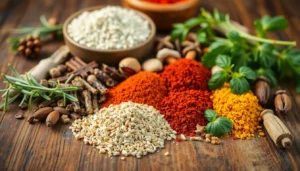 Exporters showcasing premium spices and herbs for global cuisine enthusiasts